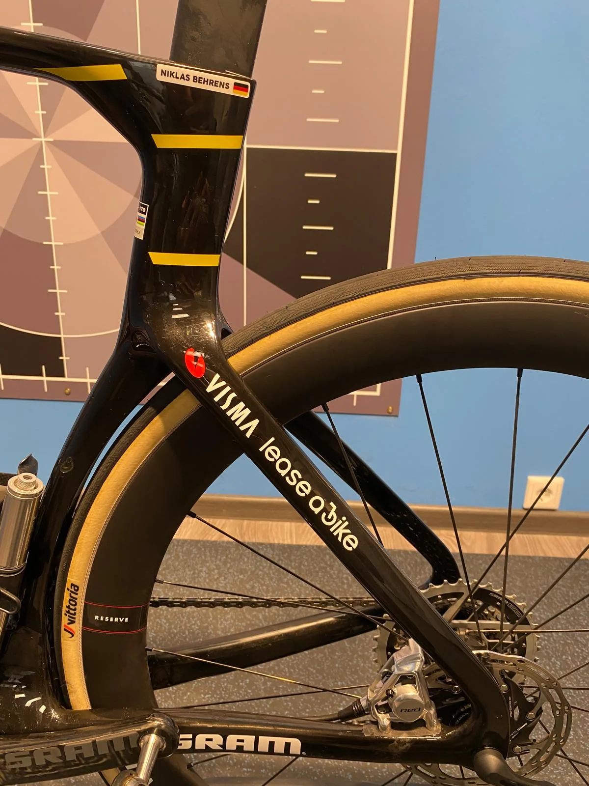 Cervélo Rennrad von Niklas Behrens im Team Visma-Lease a Bike Design