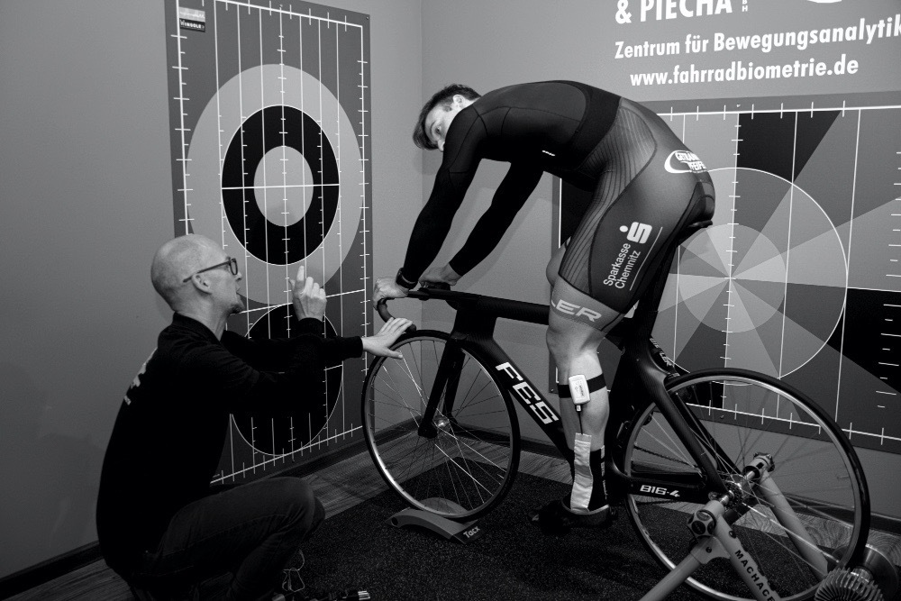 Bikefitting Studio zur Beinlängenmessung